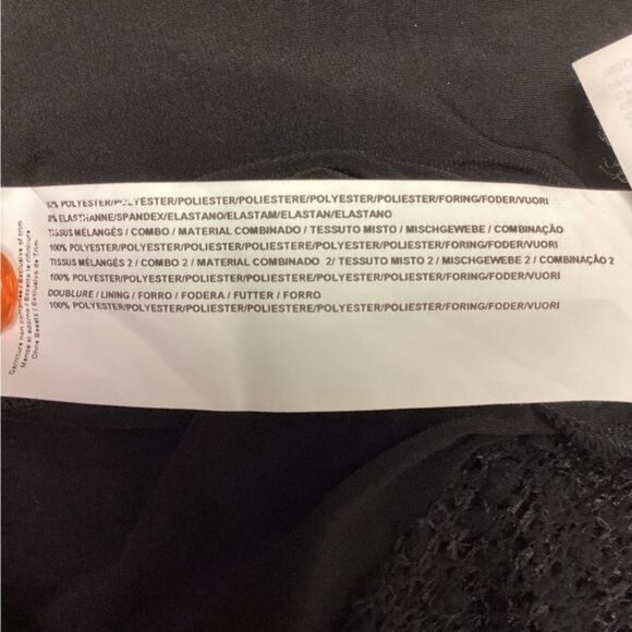 Joseph Ribkoff Women’s Mixed Media Button Front Witchy Cardigan, Black, size 8 - Picture 6 of 7